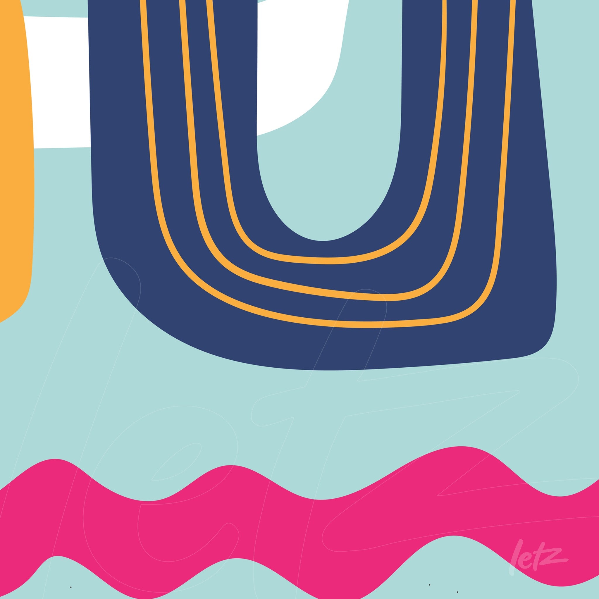 ```json
{
"alt": "arte moderna com formas abstratas em cores vibrantes incluindo azul, amarelo, branco e rosa sobre fundo azul claro",
"alt_en": "modern abstract art with vibrant shapes in blue, yellow, white, and pink on a light blue background"
}
```