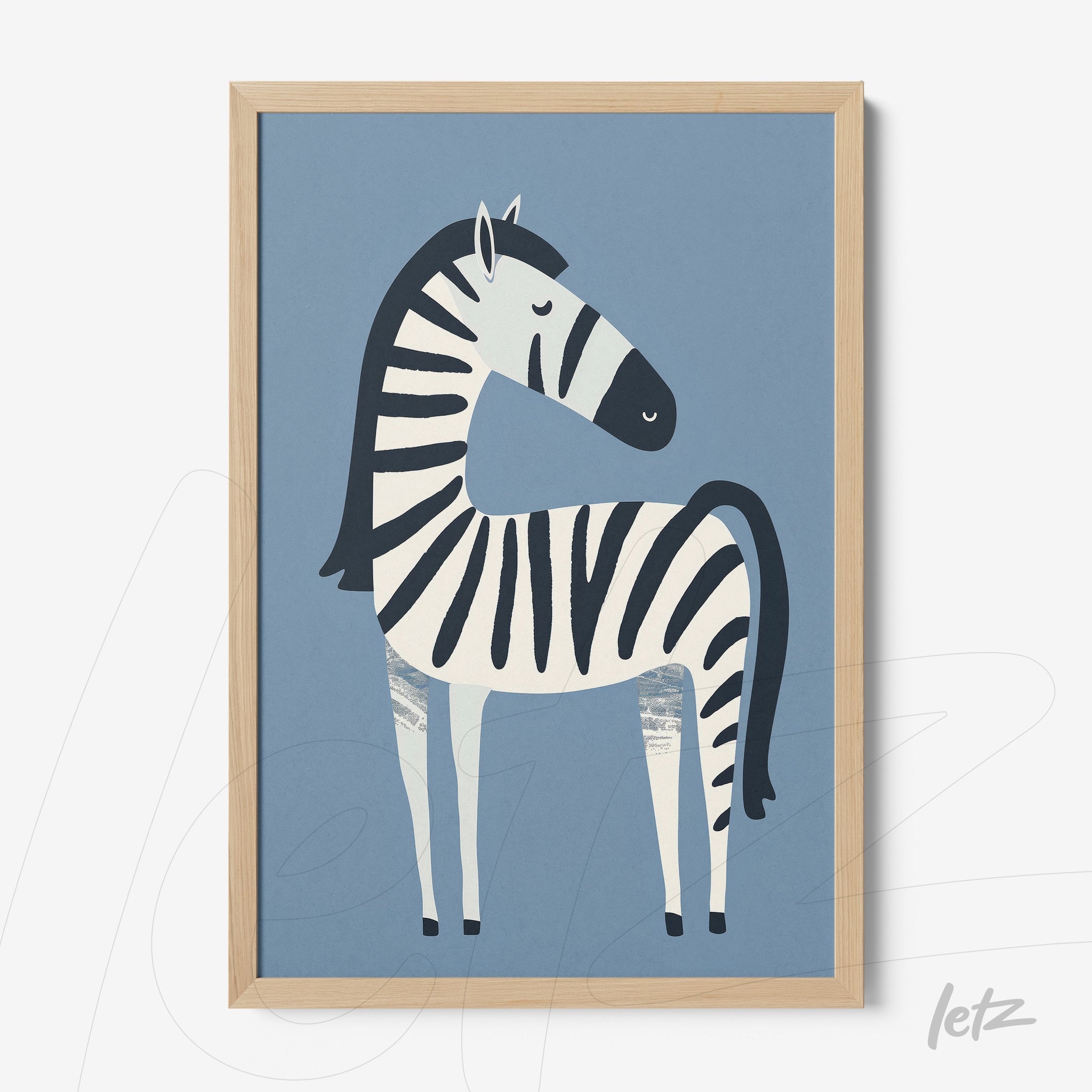 Letz Quadro Preview Caixa Natural animais fofinhos zebra 1