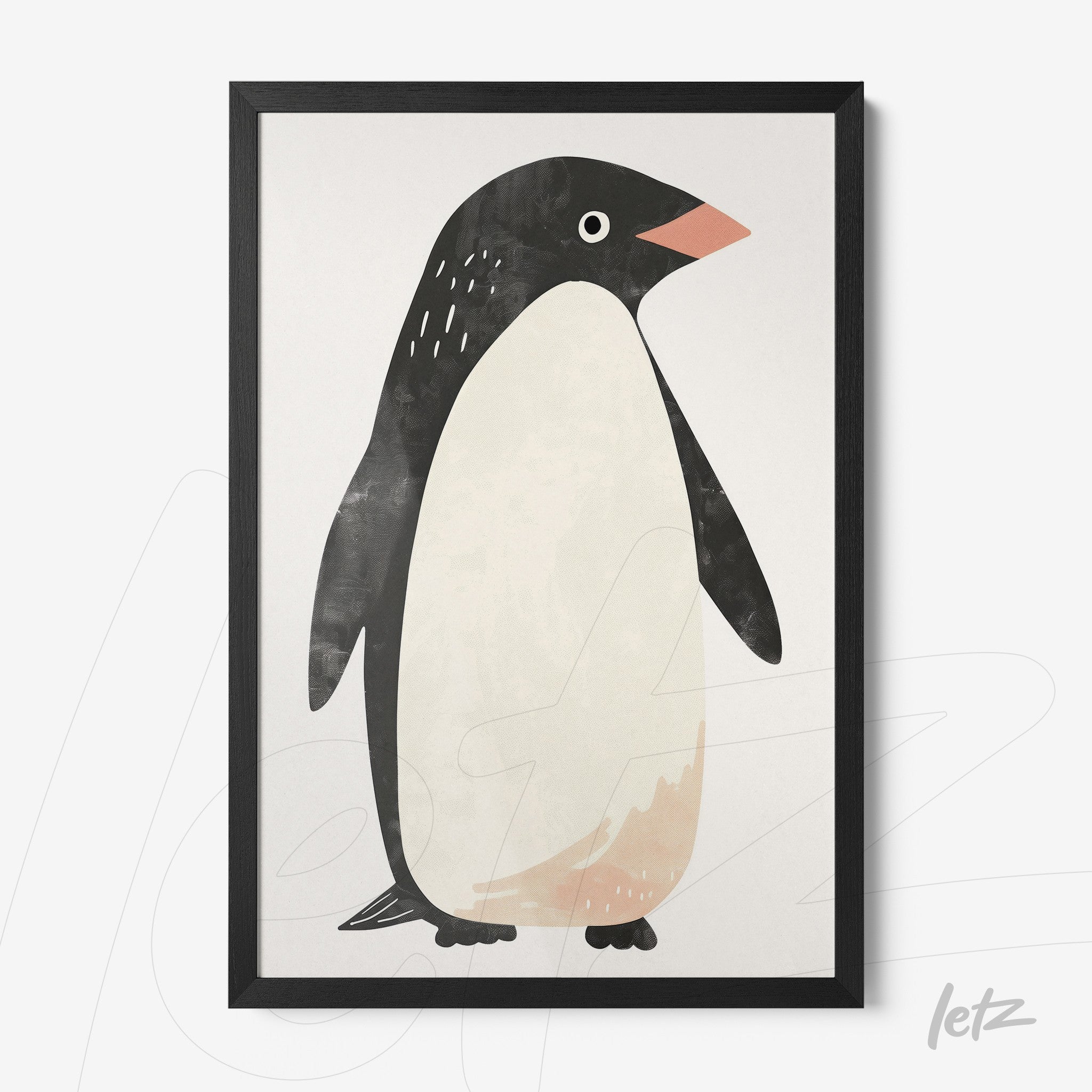 Letz-Quadro-Preview-Caixa-com-Vidro-Preta_animais-fofinhos-pinguim-1.jpg