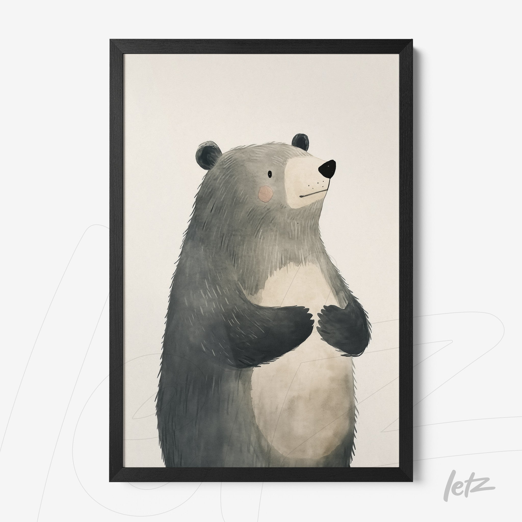 Letz-Quadro-Preview-Caixa-com-Vidro-Preta_animais-fofinhos-urso-2.jpg