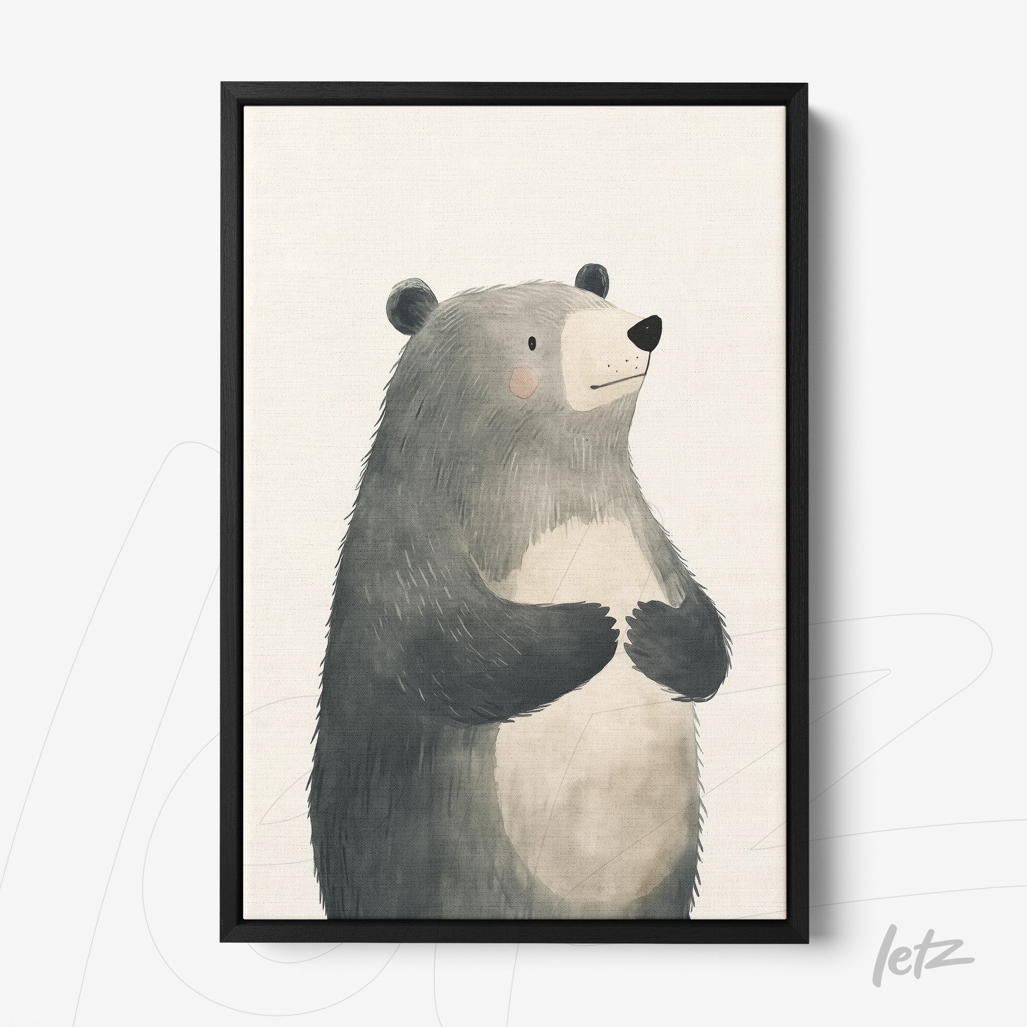 Letz-Quadro-Preview-Canvas-Moldura-Preto_animais-fofinhos-urso-2.jpg