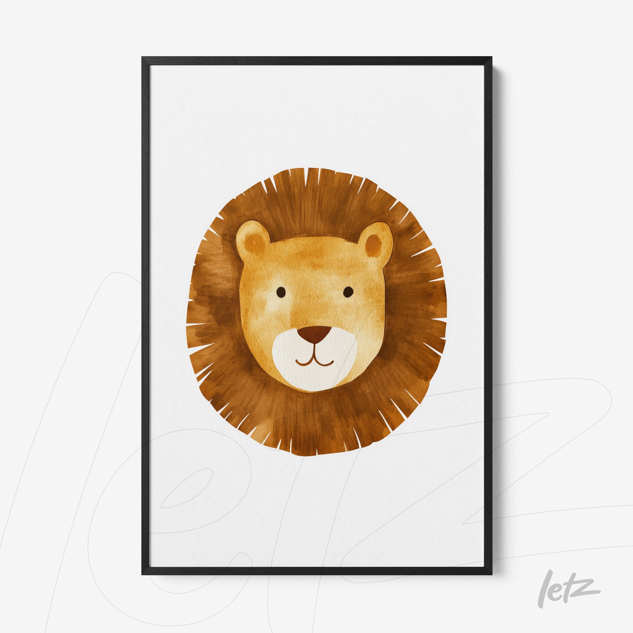 Letz-Quadro-Preview-Filete-Preta_animais-fofinhos-leao-3.jpg