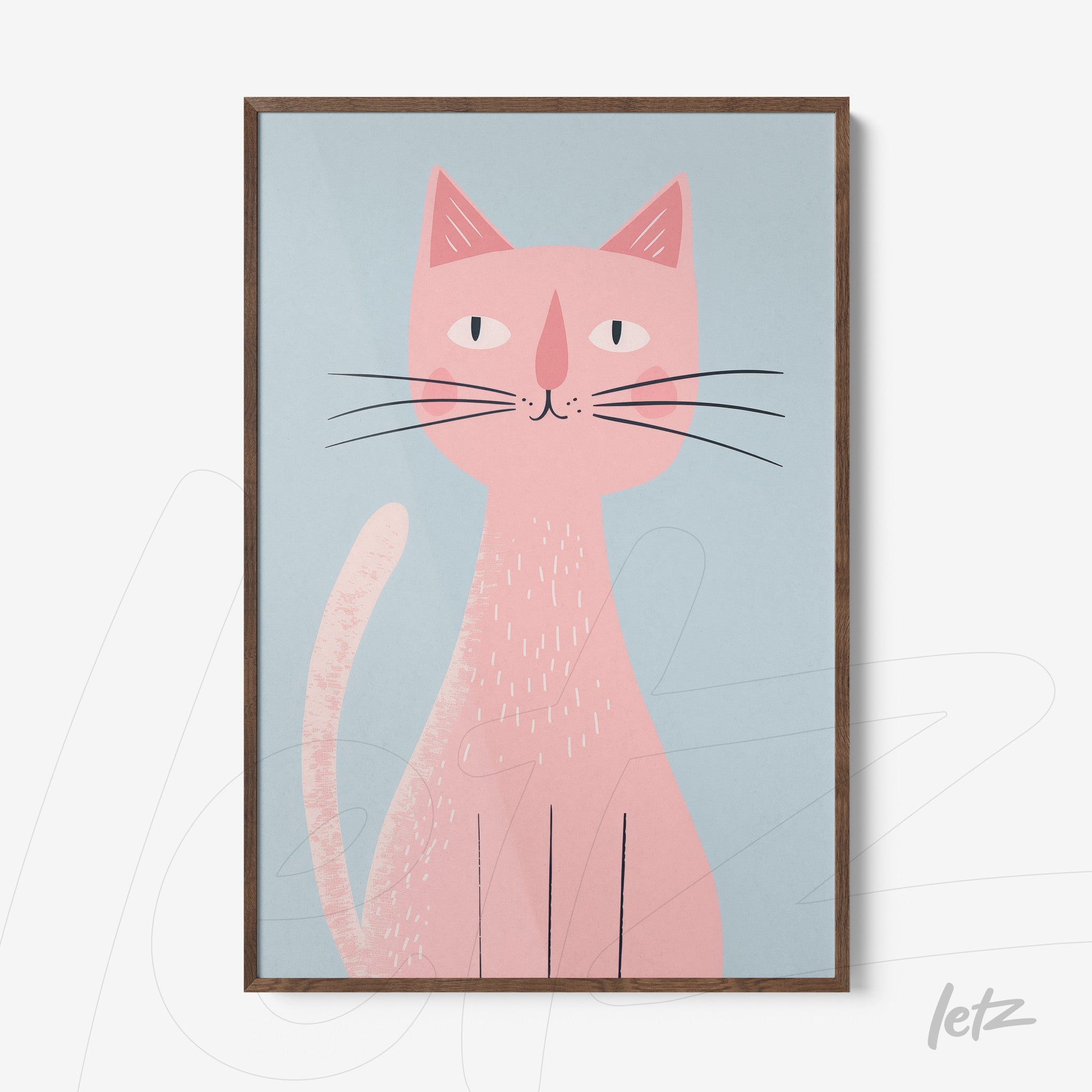 Letz-Quadro-Preview-Filete-com-Vidro-Freijo_animais-fofinhos-gato-rosa-1.jpg