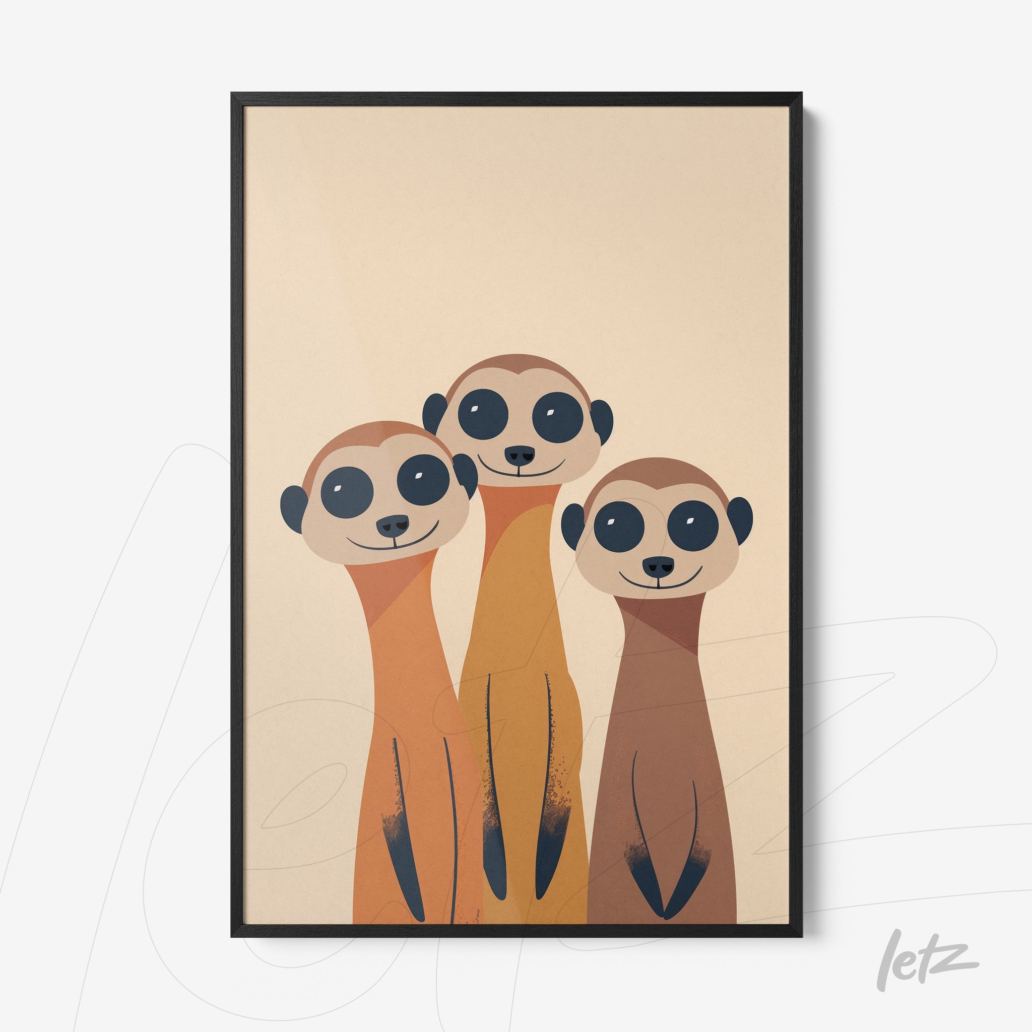 Letz-Quadro-Preview-Filete-com-Vidro-Preta_animais-fofinhos-suricato-1.jpg