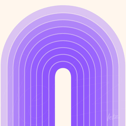 abstract rainbow art with shades of purple and lilac