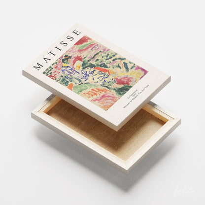 canvas print featuring vibrant colors and bold shapes in Matisse style