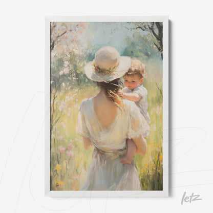 Letz-Quadro-Preview-Caixa-com-Vidro-Branca_vintage-kid-girl-and-mom-2.jpg