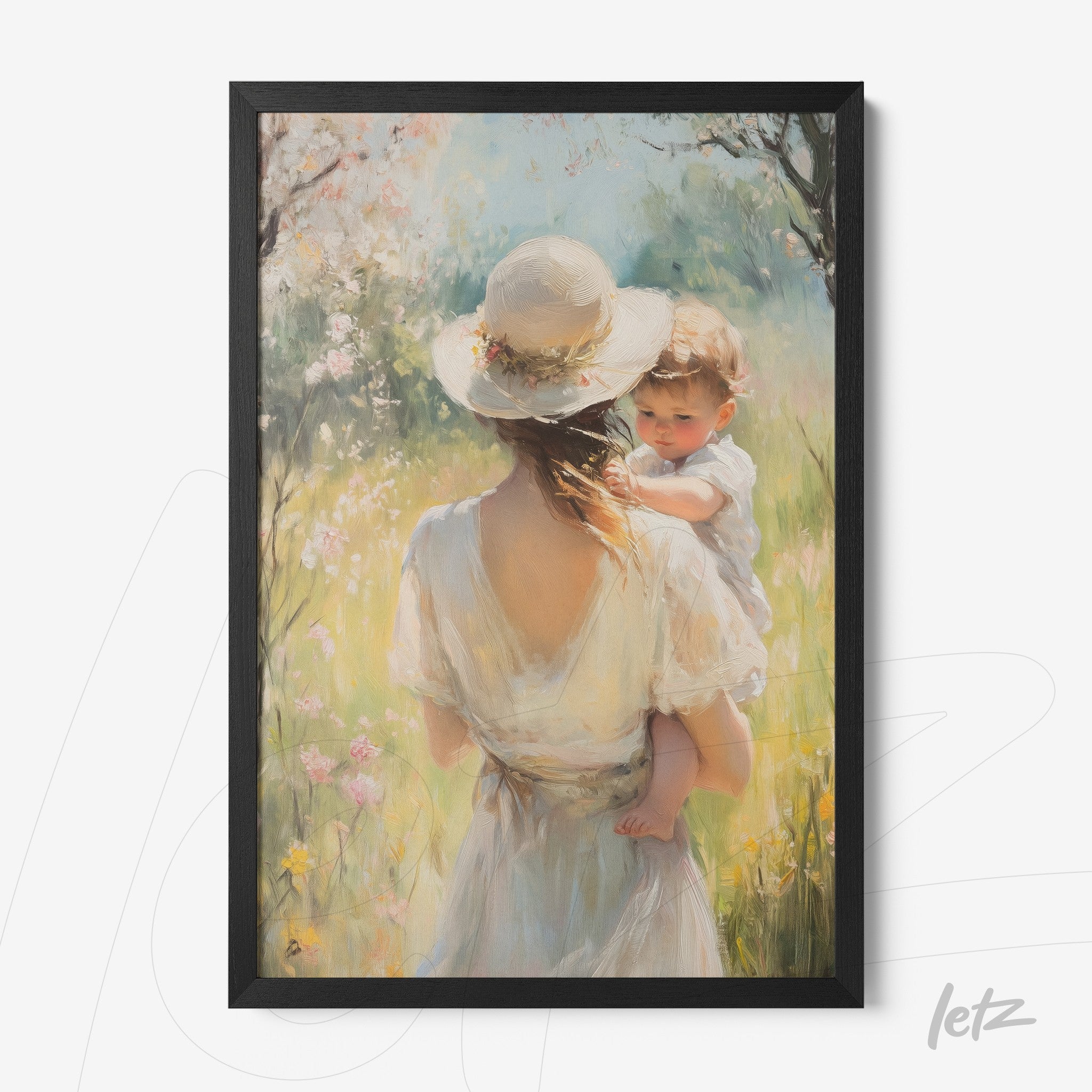 Letz-Quadro-Preview-Caixa-com-Vidro-Preta_vintage-kid-girl-and-mom-2.jpg