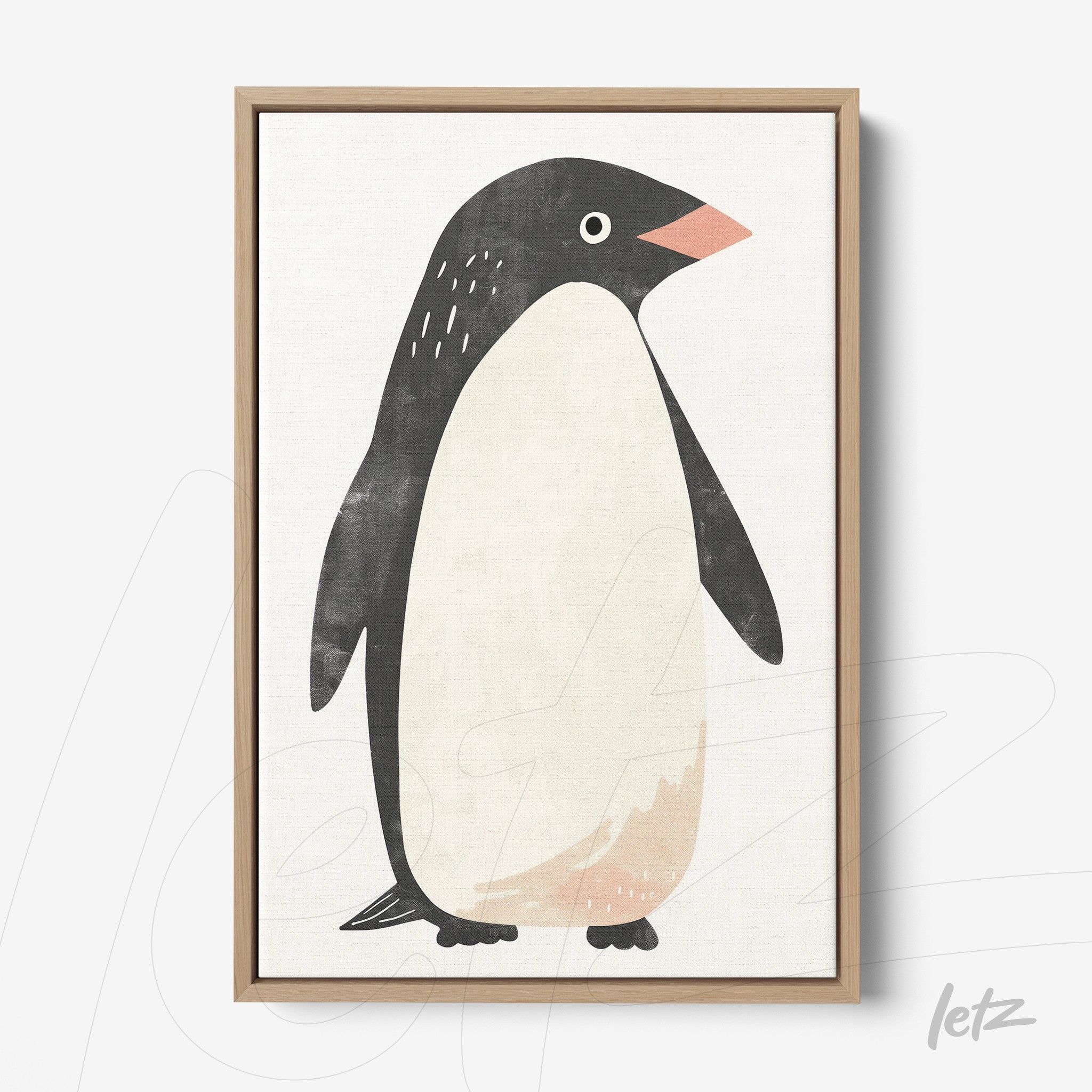 Letz-Quadro-Preview-Canvas-Moldura-Natural_animais-fofinhos-pinguim-1.jpg