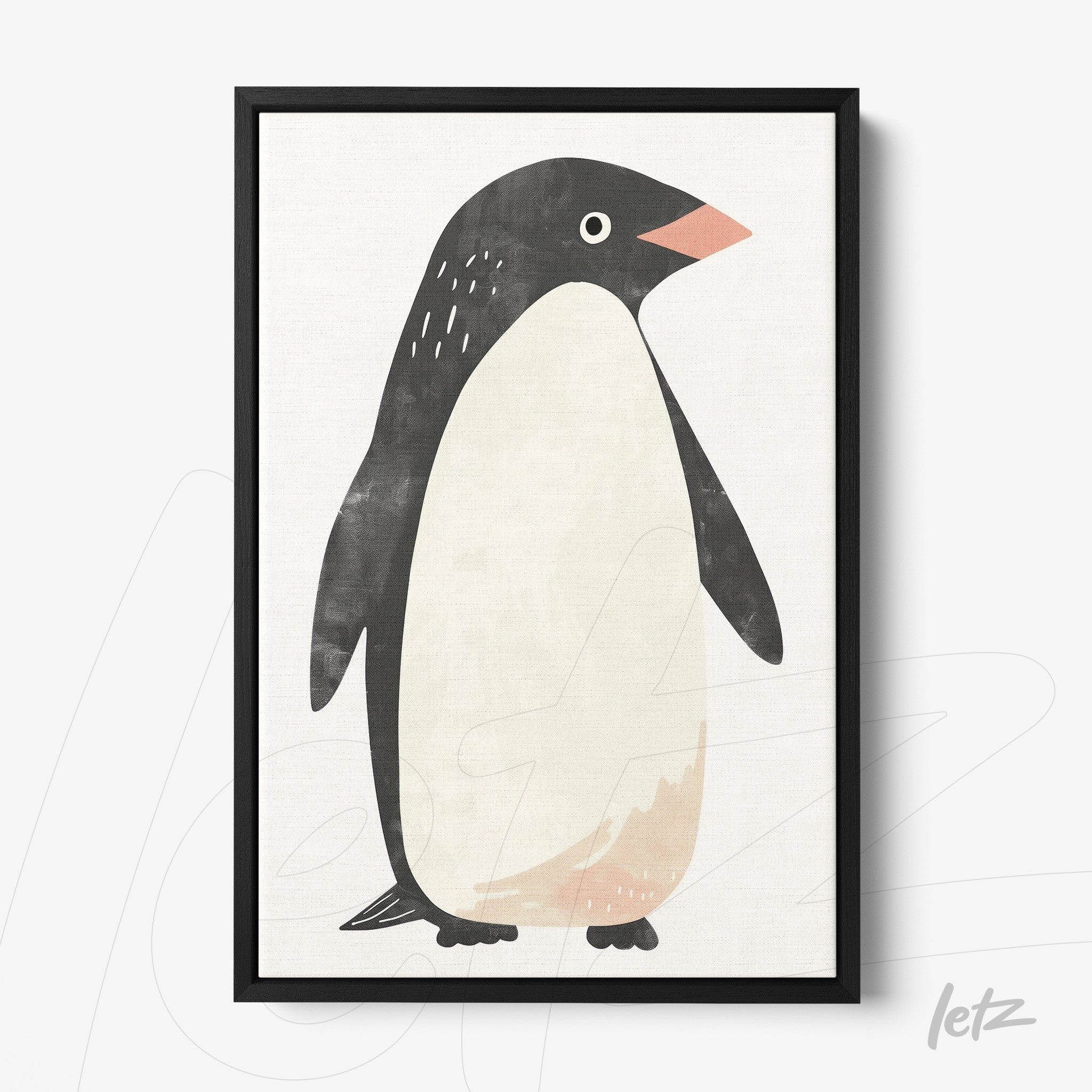 Letz-Quadro-Preview-Canvas-Moldura-Preto_animais-fofinhos-pinguim-1.jpg