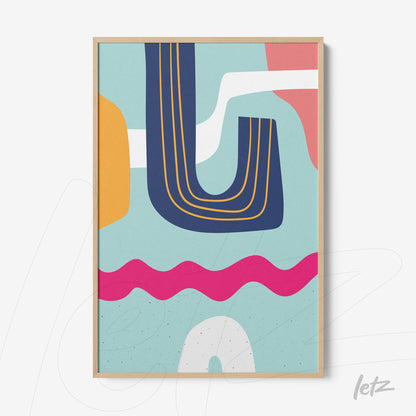 ```json
{
  "alt": "quadro decorativo moderno em estilo boho com formas abstratas coloridas e moldura de filete natural",
  "alt_en": "modern boho style wall art with colorful abstract shapes and natural thin frame"
}
```