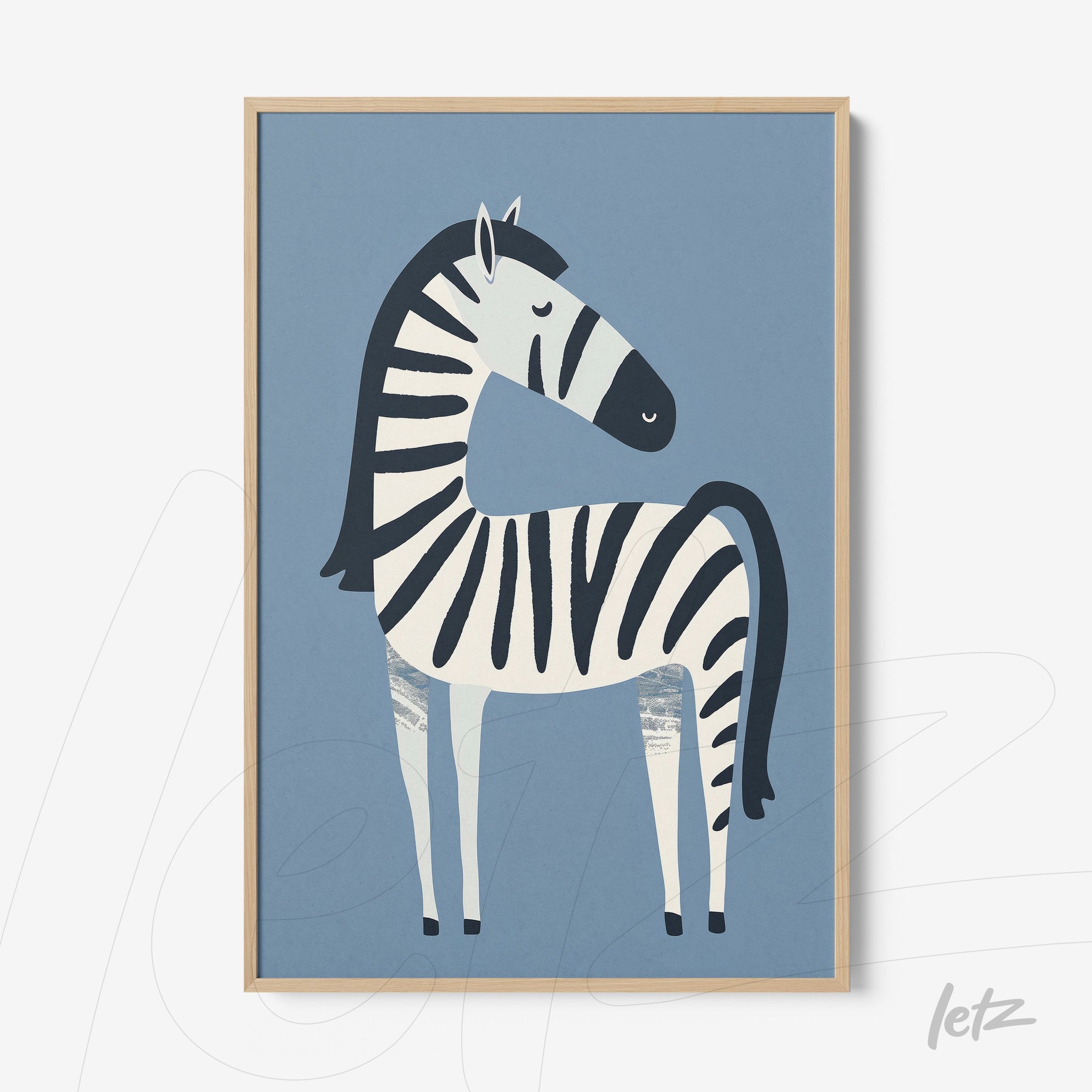 Letz Quadro Preview Filete Natural animais fofinhos zebra 1