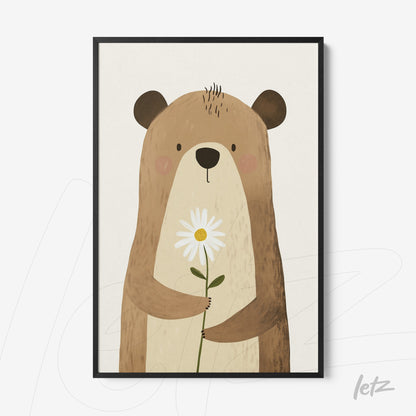 Letz Quadro Preview Filete Preta animais fofinhos urso 5