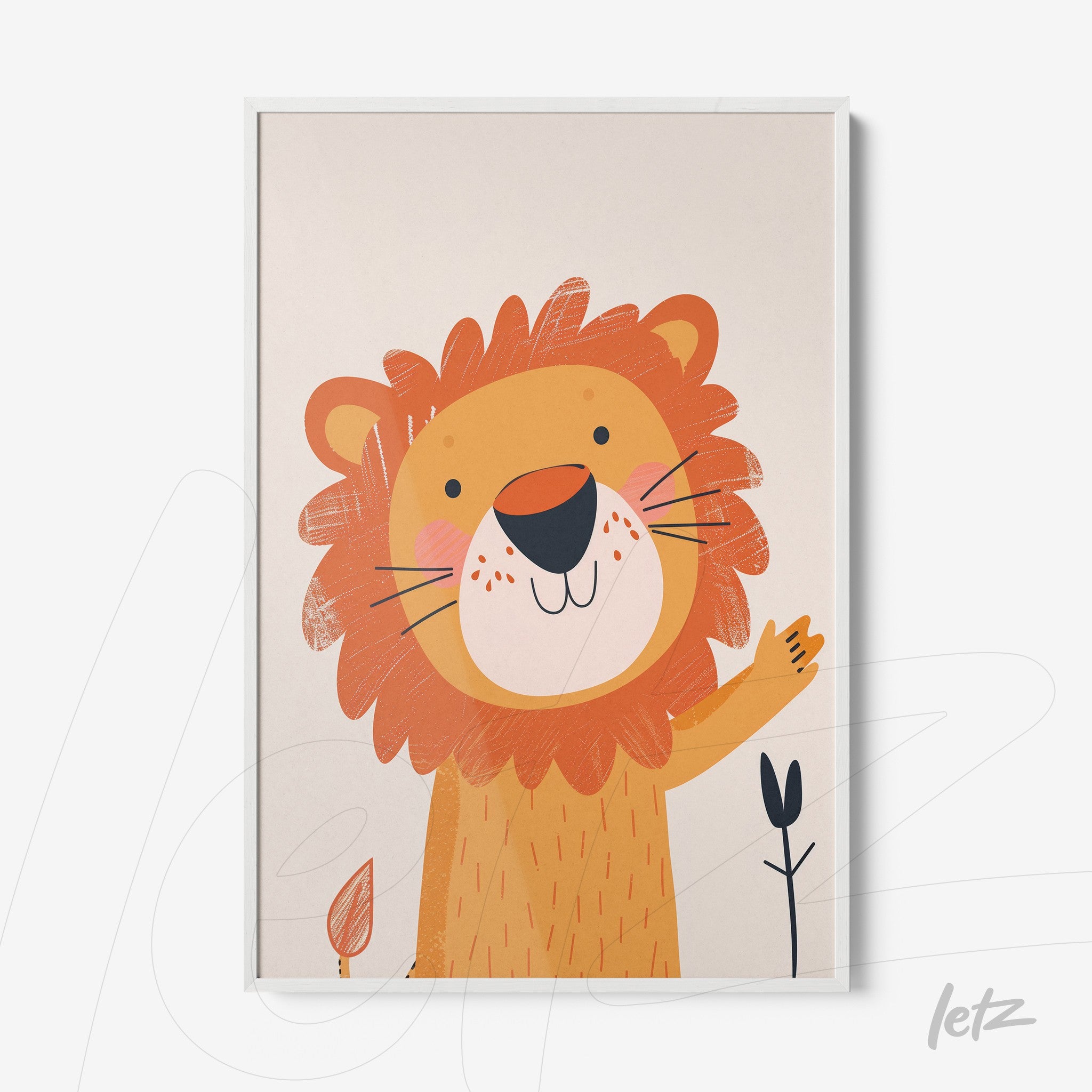 Letz-Quadro-Preview-Filete-com-Vidro-Branca_animais-fofinhos-leao-1.jpg