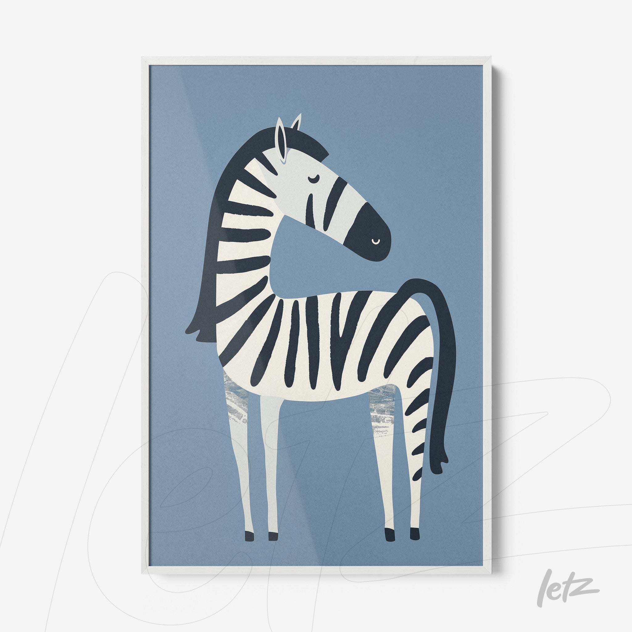 Letz-Quadro-Preview-Filete-com-Vidro-Branca_animais-fofinhos-zebra-1.jpg