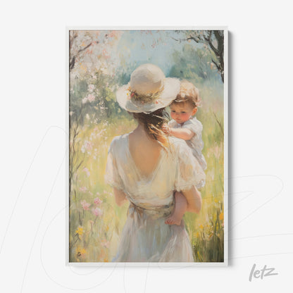 Letz-Quadro-Preview-Filete-com-Vidro-Branca_vintage-kid-girl-and-mom-2.jpg
