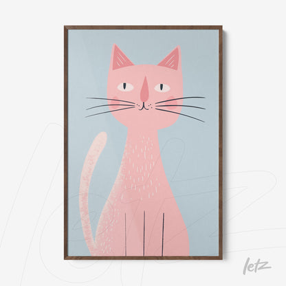 Letz-Quadro-Preview-Filete-com-Vidro-Freijo_animais-fofinhos-gato-rosa-1.jpg