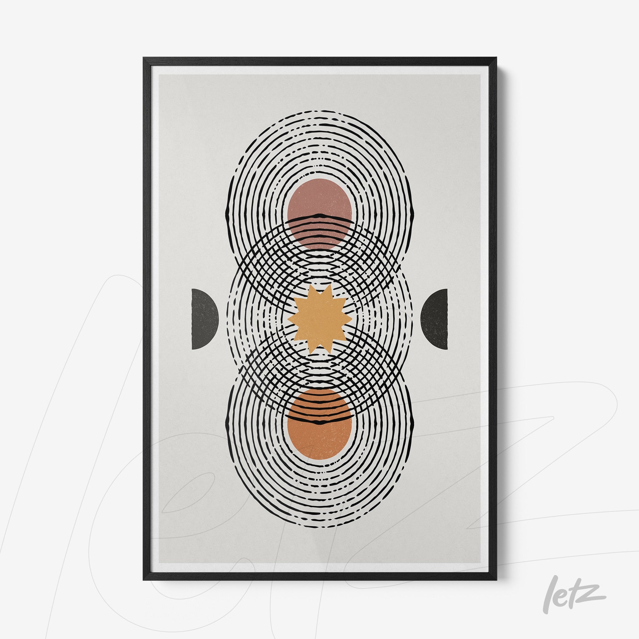 Letz-Quadro-Preview-Filete-com-Vidro-Preta_Boho-Geometrico-Preto-Amarelo-Marrom-1.jpg