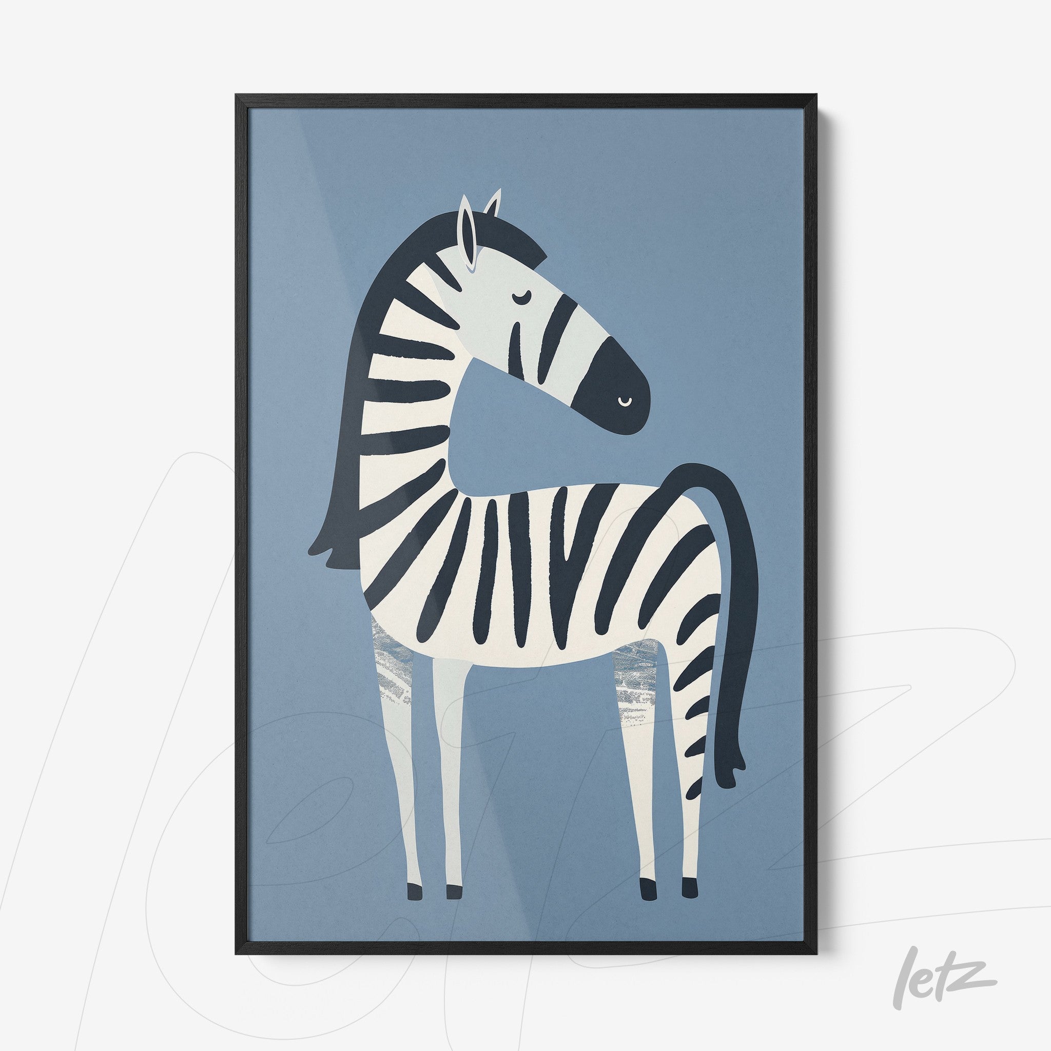 Letz-Quadro-Preview-Filete-com-Vidro-Preta_animais-fofinhos-zebra-1.jpg