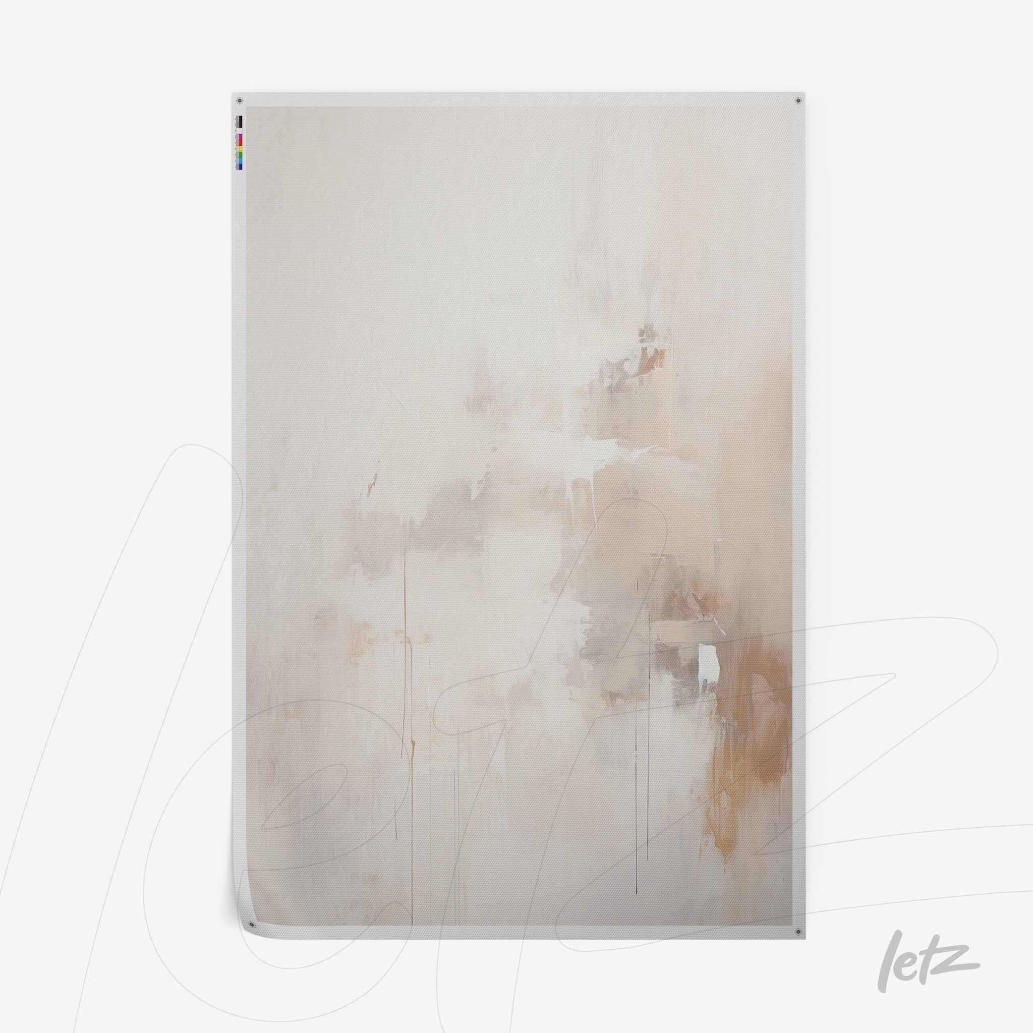 abstract artwork in neutral tones with subtle textures