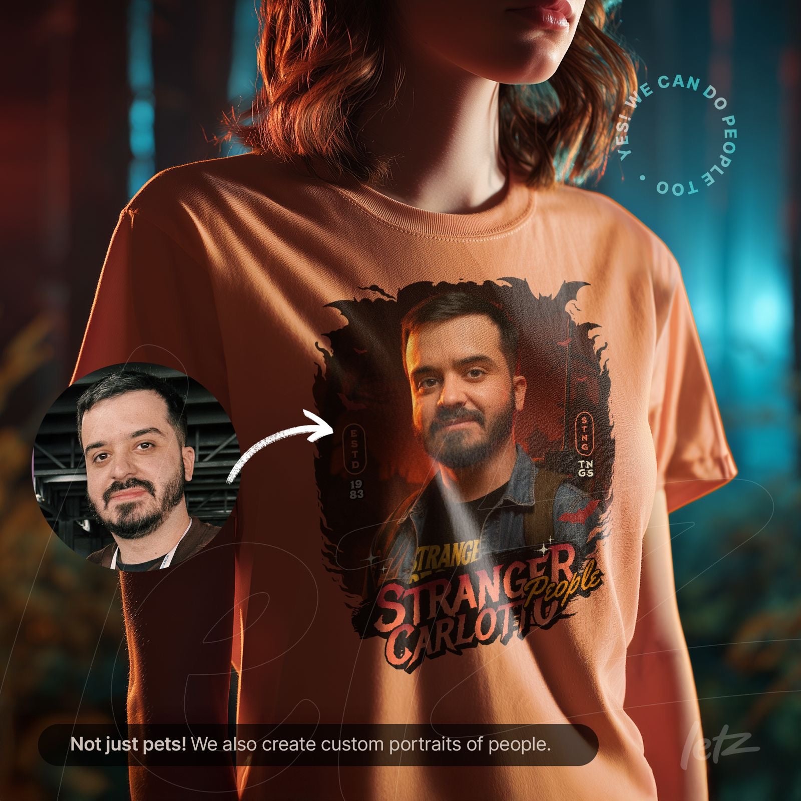 Camiseta Stranger Paws inspirada na Série Stranger Things
